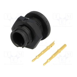 1 pcs x SWITCHCRAFT - EN2P2M20 - Connector: circular, EN2, socket, male, soldering, PIN: 2, 7A, IP68