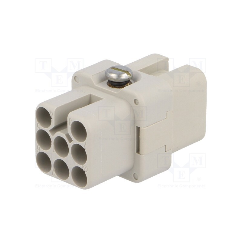 1 pcs x AMPHENOL - C14610B0080002 - Connector: HDC, contact insert, female, C146,heavy|mate D, PIN: 8