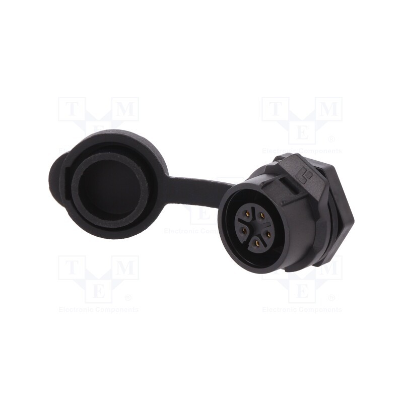 1 pcs x LUTRONIC - 2228 - Connector: circular, socket, size 16, 02, female, PIN: 5, for latch