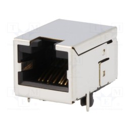 1 pcs x BEL FUSE - SS-60000-009 - Socket, RJ45, PIN: 8, Cat: 6, shielded, Layout: 8p8c, on PCBs, THT