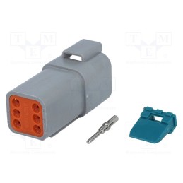 1 pcs x AMPHENOL - AT04-6P-KIT01 - Connector: wire-wire, AT, male, plug, for cable, PIN: 6, crimped