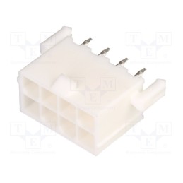 1 pcs x MOLEX - 39289088 - Socket, wire-board, male, Mini-Fit Jr, 4.2mm, PIN: 8, THT, PCB snap