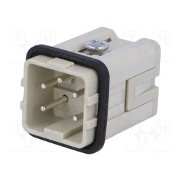 1 pcs x ILME - CKSM 04 - Connector: HDC, contact insert, male, CKS, PIN: 5, 4+PE, size 21.21
