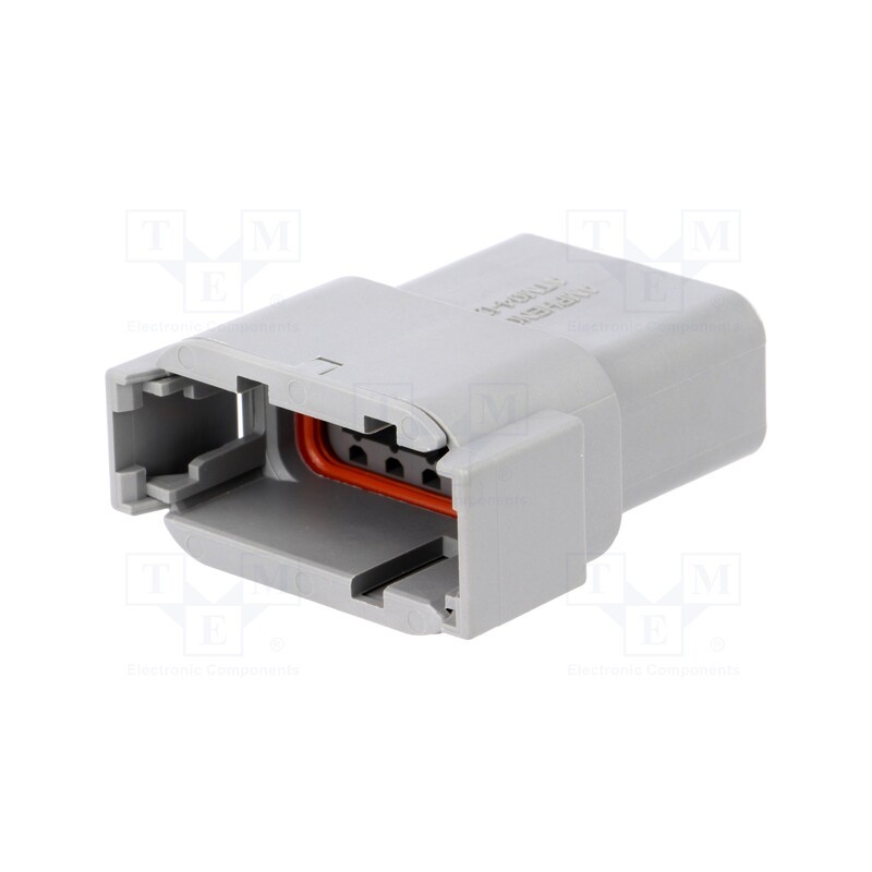 1 pcs x AMPHENOL - ATM04-12PA - Connector: wire-wire, ATM, male, plug, for cable, PIN: 12, grey, IP67