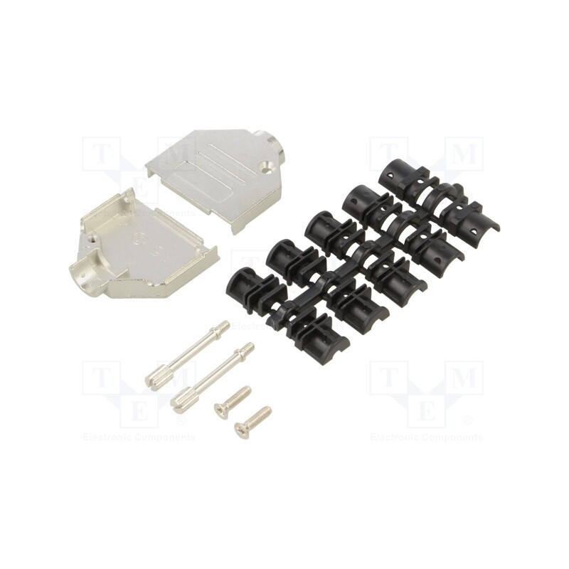 1 pcs x ENCITECH - DTZK15-K-M2.5 - Enclosure: for D-Sub connectors, D-Sub 15pin,D-Sub HD 26pin