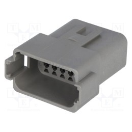 1 pcs x DEUTSCH - DT04-12PA - Connector: wire-wire, DT, male, plug, for cable, PIN: 12, grey, IP68