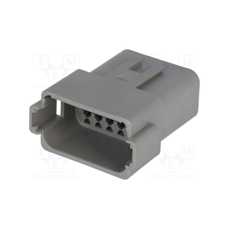 1 pcs x DEUTSCH - DT04-12PA - Connector: wire-wire, DT, male, plug, for cable, PIN: 12, grey, IP68