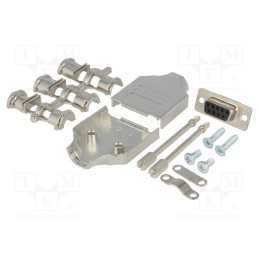 1 pcs x ENCITECH - 6355-0005-11 - D-Sub, PIN: 9, plug, female, straight, soldering, for cable, black