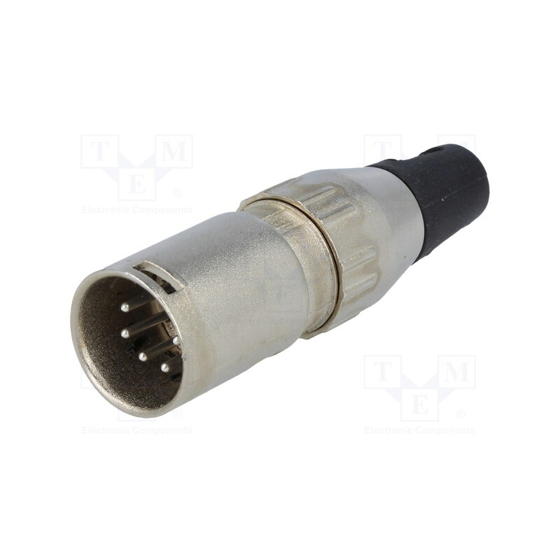 1 pcs x DELTRON - 701-0500 - Plug, XLR, male, PIN: 5, straight, for cable, soldering, 50V, 7.5A