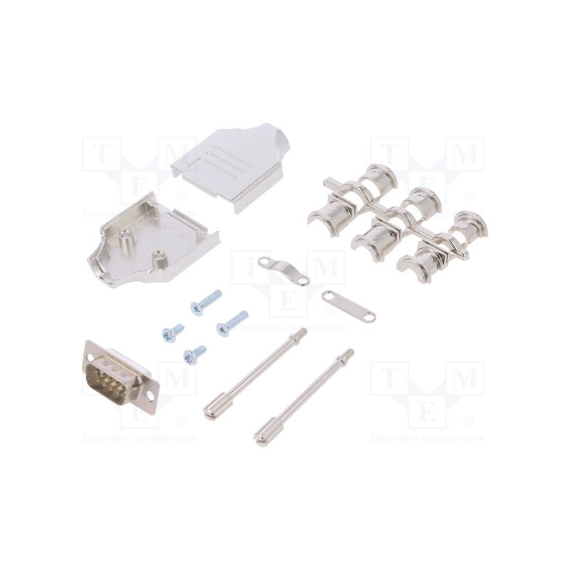 1 pcs x ENCITECH - MHDM-09-DBP-W-K - D-Sub, PIN: 9, plug, male, straight, soldering, for cable, white