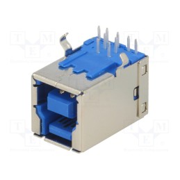 1 pcs x KEYSTONE - 950 - Socket, USB B, on PCBs, THT, angled 90°, USB 3.0, 1A, 30V