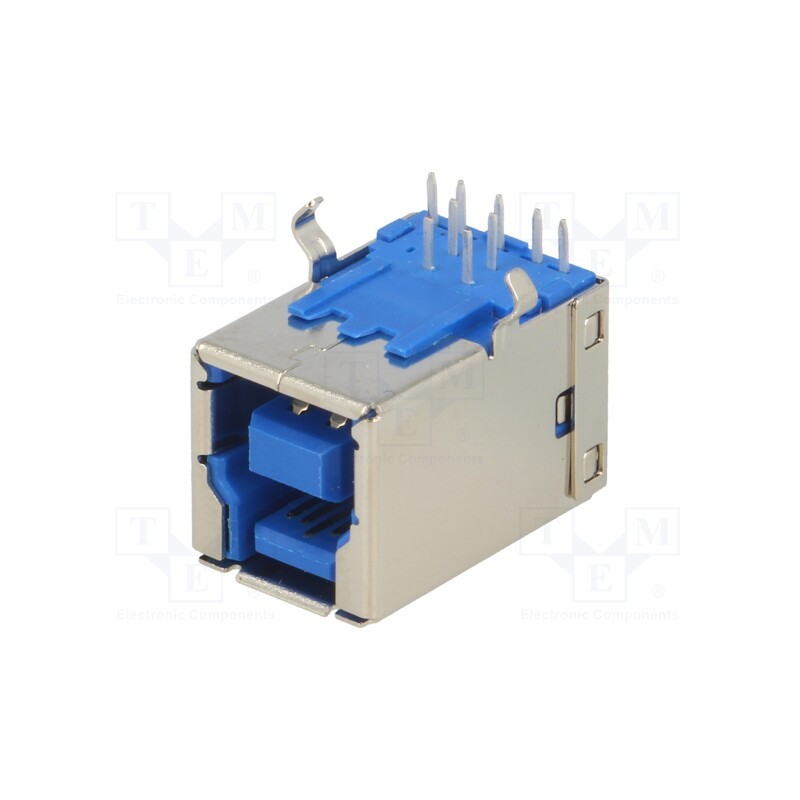 1 pcs x KEYSTONE - 950 - Socket, USB B, on PCBs, THT, angled 90°, USB 3.0, 1A, 30V