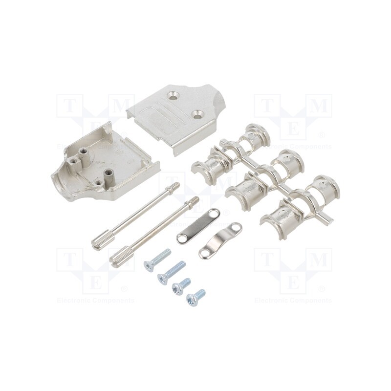 1 pcs x ENCITECH - MHDM09-M3-K - Enclosure: for D-Sub connectors, D-Sub 9pin,D-Sub HD 15pin