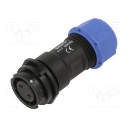 1 pcs x WEIPU - SY1711/S2-1N - Plug, SY17, female, PIN: 2, IP67, 10A, soldering, for cable, 500V