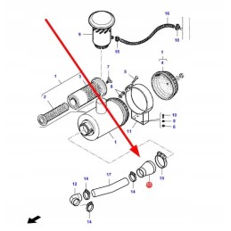 La322883350 air filter rubber connector