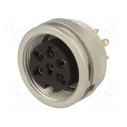 1 pcs x LUMBERG - KFV 60 - Connector: M16, socket, female, soldering, PIN: 6, 5A, 250V, IP40