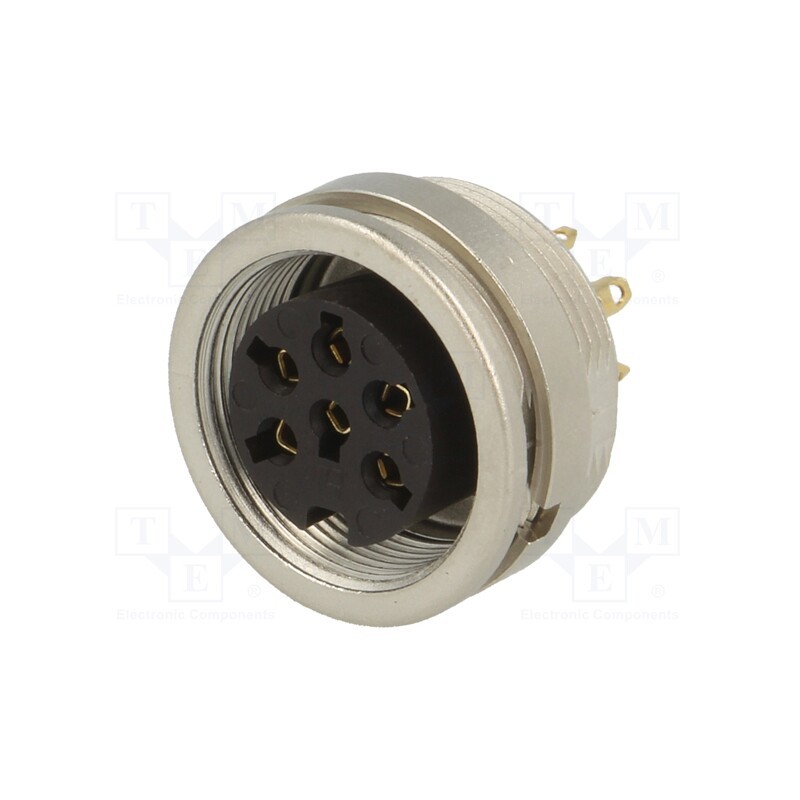 1 pcs x LUMBERG - KFV 60 - Connector: M16, socket, female, soldering, PIN: 6, 5A, 250V, IP40