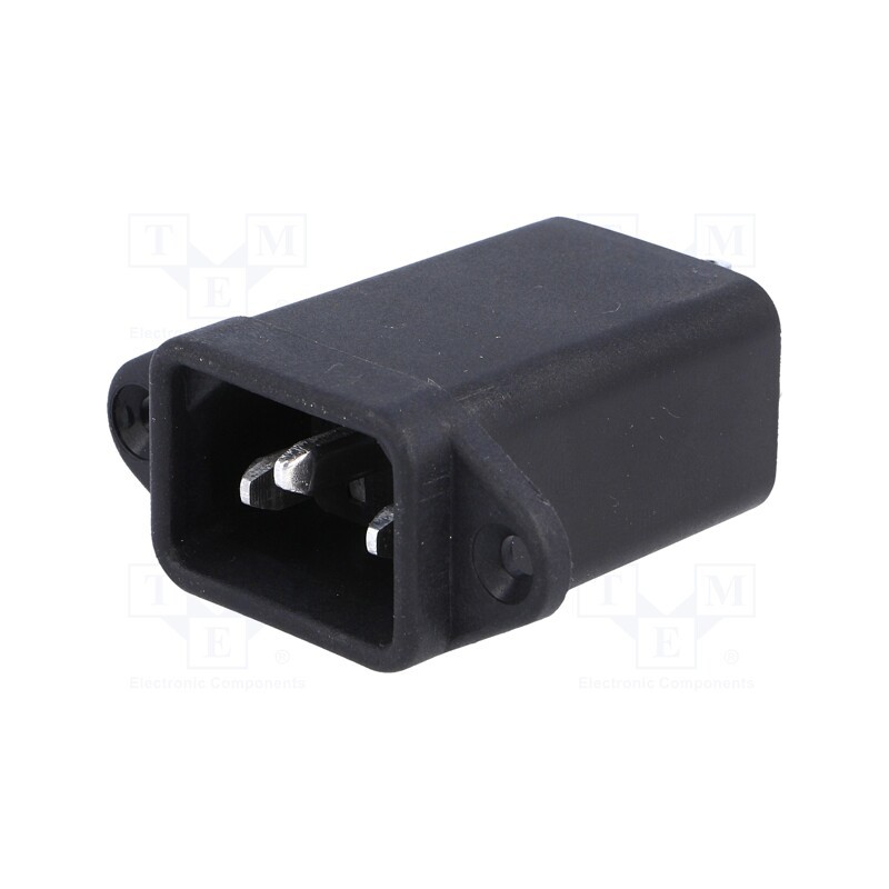 1 pcs x FILTERCON - FW414-2R - Connector: AC supply, socket, male, 1A, 250VAC, IEC 60320, C14 (E)
