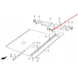 615863 01 plastic clamp for the inclined conveyor