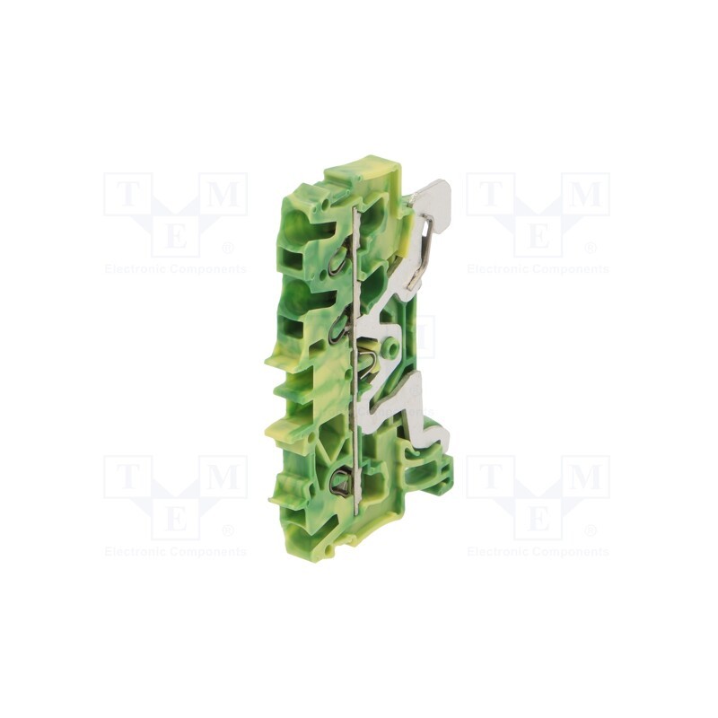 1 pcs x WAGO - 2002-1307 - Splice terminal: rail, 2.5mm2, ways: 1, terminals: 3, yellow-green