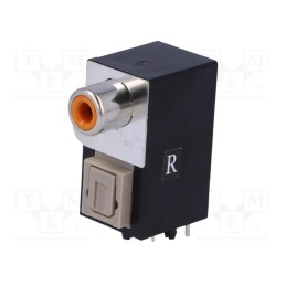 1 pcs x CLIFF - ORJ-6 FCR684206R - Connector: optical (Toslink) + RCA, with cover, angled 90°, THT