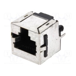 1 pcs x TE Connectivity - 5557730-1 - Socket, RJ45, PIN: 8, with panel stop blockade, Layout: 8p8c, THT