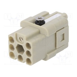 1 pcs x DEGSON ELECTRONICS - DQ-007-FC - Connector: HDC, contact insert, female, DQ, PIN: 7, 7+PE, size D3A