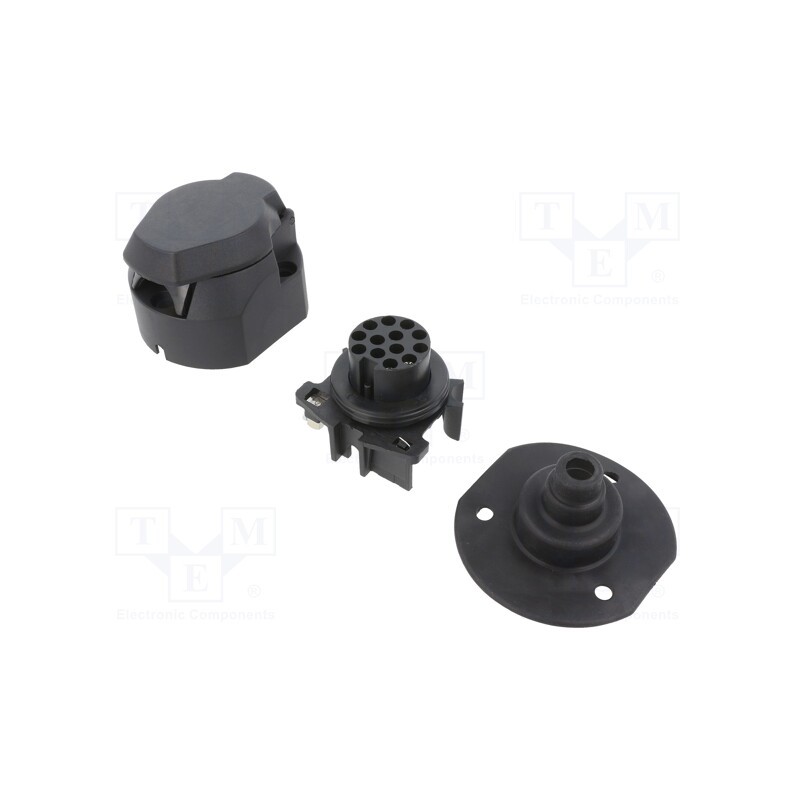 1 pcs x TESAT - G12-T13-41FM - Connector: automotive, socket, for panel mounting, PIN: 13, 12VDC