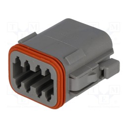 1 pcs x DEUTSCH - DT06-08SA - Connector: wire-wire, DT, female, plug, for cable, PIN: 8, grey, IP68