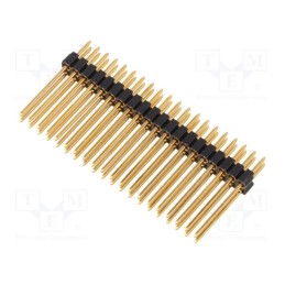 1 pcs x FISCHER ELEKTRONIK - SLVW4 080 40G - Pin header, pin strips, male, PIN: 40, straight, 1.27mm, THT, 2x20