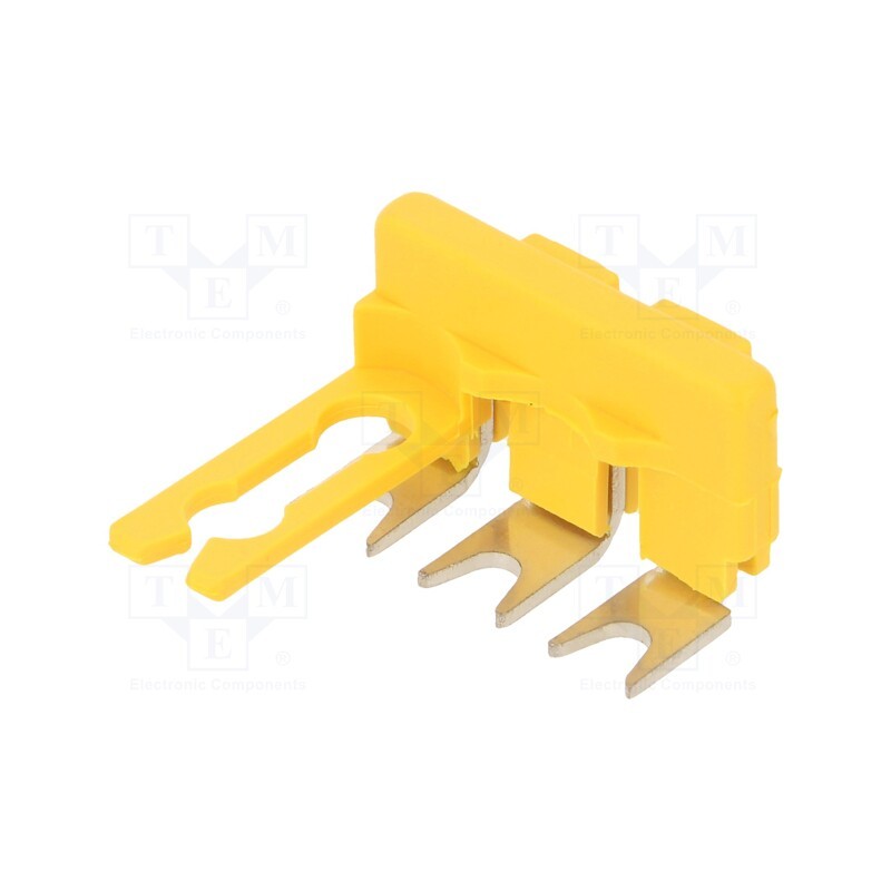 1 pcs x TE Connectivity - 1SNK900653R0000 (SC-JB8-3) - Comb bridge, ways: 3, yellow, Width: 8mm, SNK, Ht: 24.6mm, -55÷110°C