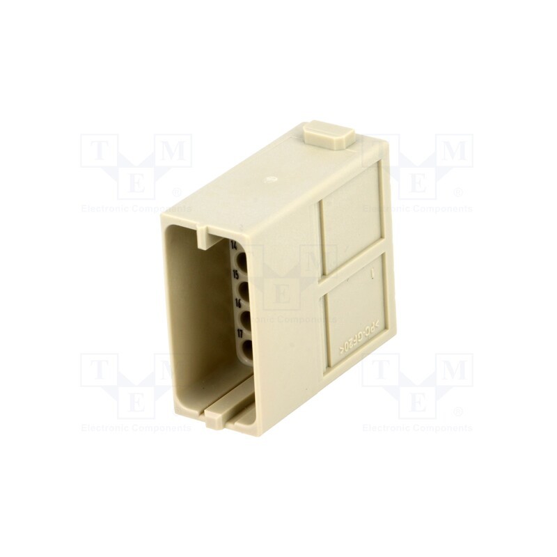 1 pcs x HARTING - 9140173001 - Connector: HDC, module, male, Han-Modular®, PIN: 17, w/o contacts