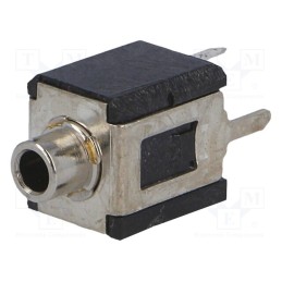 1 pcs x SWITCHCRAFT - MDPC2A - Socket, Jack 2,5mm, female, mono, ways: 2, THT, Des: on/off switch