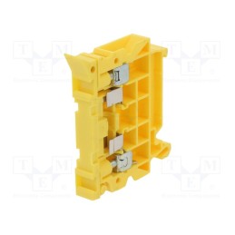 1 pcs x POKu00d3J - A11-5N31 - Splice terminal: rail, 0.5÷4mm2, ways: 1, terminals: 2, yellow, TS35