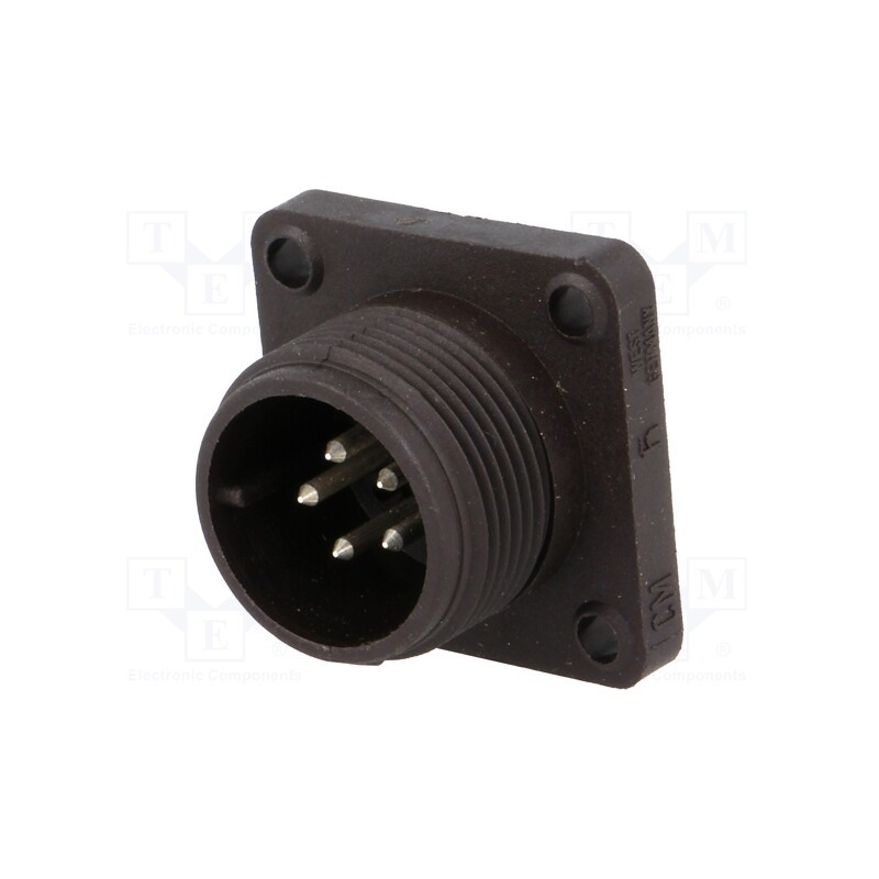 1 pcs x HIRSCHMANN - 932843100 CM 02 E 14S-5 P - Connector: circular, socket, CM, IP67, PIN: 5, male, 10A, 50V, 1mm2