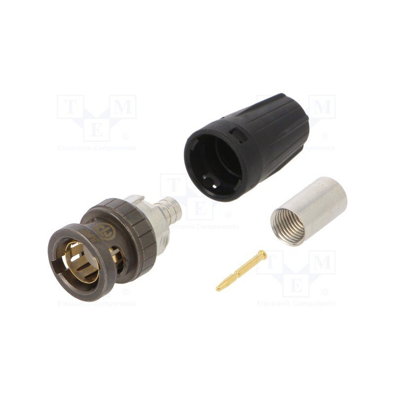 1 pcs x NEUTRIK - NBNC75BJP9X - REAR-TWIST UHD BNC CABLE CONNECTOR