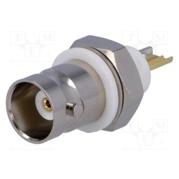 1 pcs x TE Connectivity - 1-1337452-0 - Socket, BNC, female, insulated, straight, 50Ω, soldering, ABS