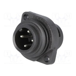 1 pcs x HIRSCHMANN - 932322100 CA 3 GS - Connector: circular, socket, male, IP67, CA, PIN: 4(3+1), 3+PE, 400V