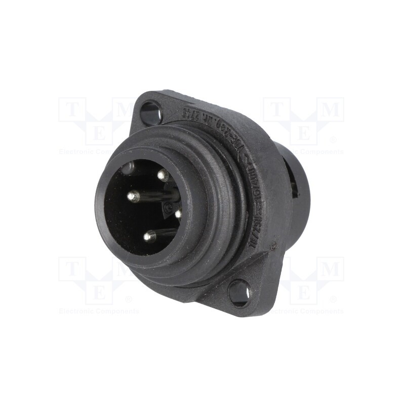 1 pcs x HIRSCHMANN - 932322100 CA 3 GS - Connector: circular, socket, male, IP67, CA, PIN: 4(3+1), 3+PE, 400V