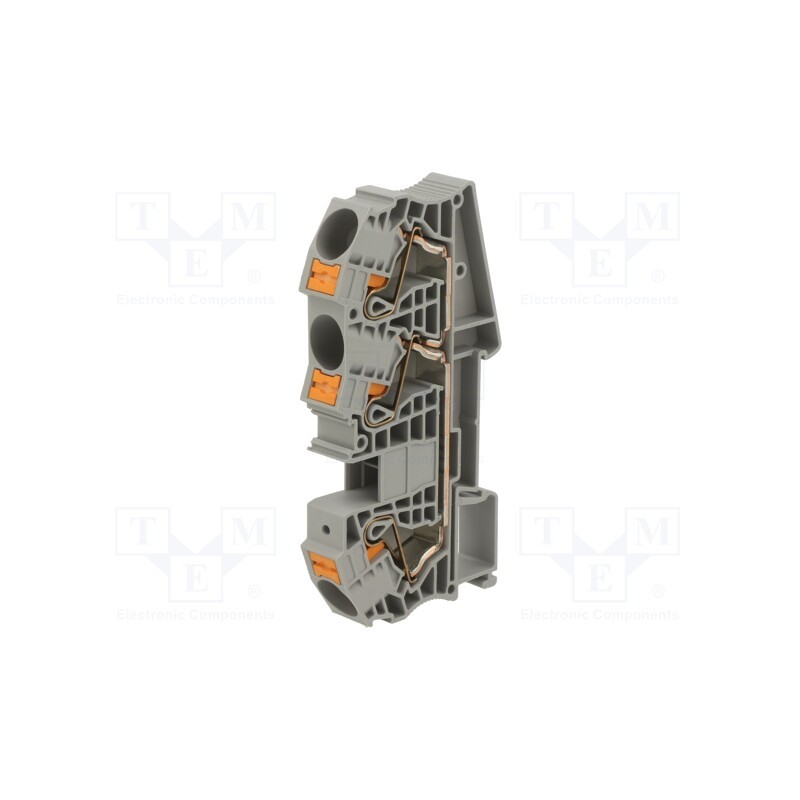 1 pcs x PHOENIX CONTACT - 3208760 - Splice terminal: rail, 0.5÷25mm2, ways: 1, terminals: 3, grey, PT