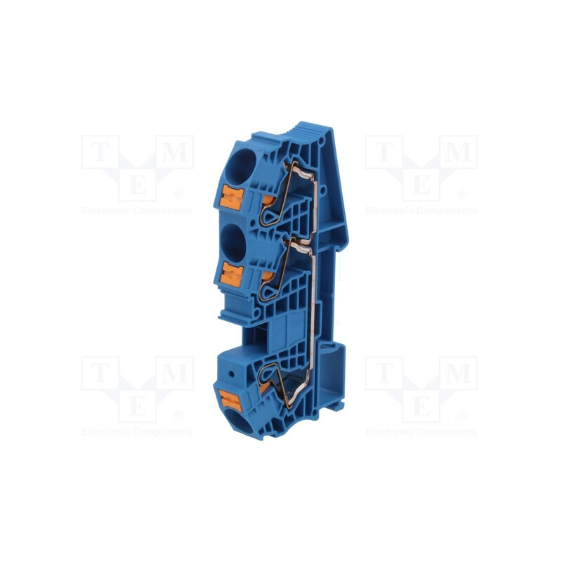 1 pcs x PHOENIX CONTACT - 3208773 - Splice terminal: rail, 0.5÷25mm2, ways: 1, terminals: 3, blue, PT