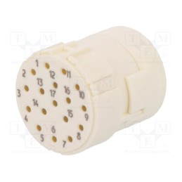 1 pcs x HARTING - 9151173101 - Connector: M23, contact insert, PIN: 17, female, crimped, 160V, 8A