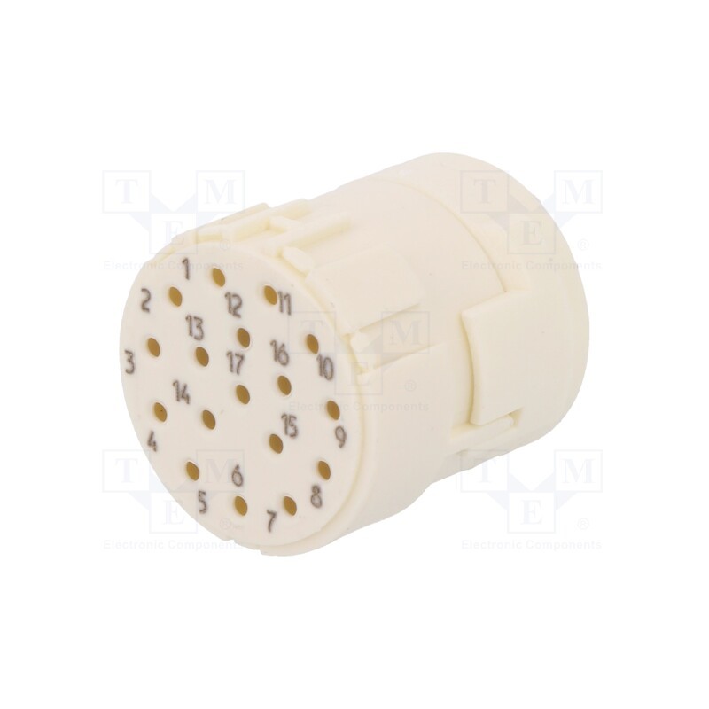 1 pcs x HARTING - 9151173101 - Connector: M23, contact insert, PIN: 17, female, crimped, 160V, 8A
