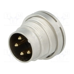 1 pcs x LUMBERG - SGV 40 - Connector: M16, socket, male, soldering, PIN: 4, 5A, 250V, IP40