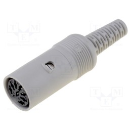 1 pcs x HIRSCHMANN - 930348517 MAK 80 S - Plug, DIN, female, PIN: 8, Layout: 262°, straight, for cable