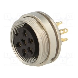 1 pcs x LUMBERG - KGV 60 - Connector: M16, socket, female, soldering, PIN: 6, 5A, 250V, IP40