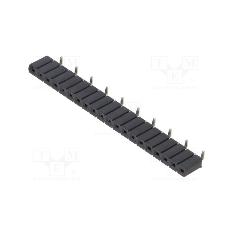1 pcs x FISCHER ELEKTRONIK - 10027097 - Socket, pin strips, female, PIN: 20, straight, 2.54mm, SMT, 1x20