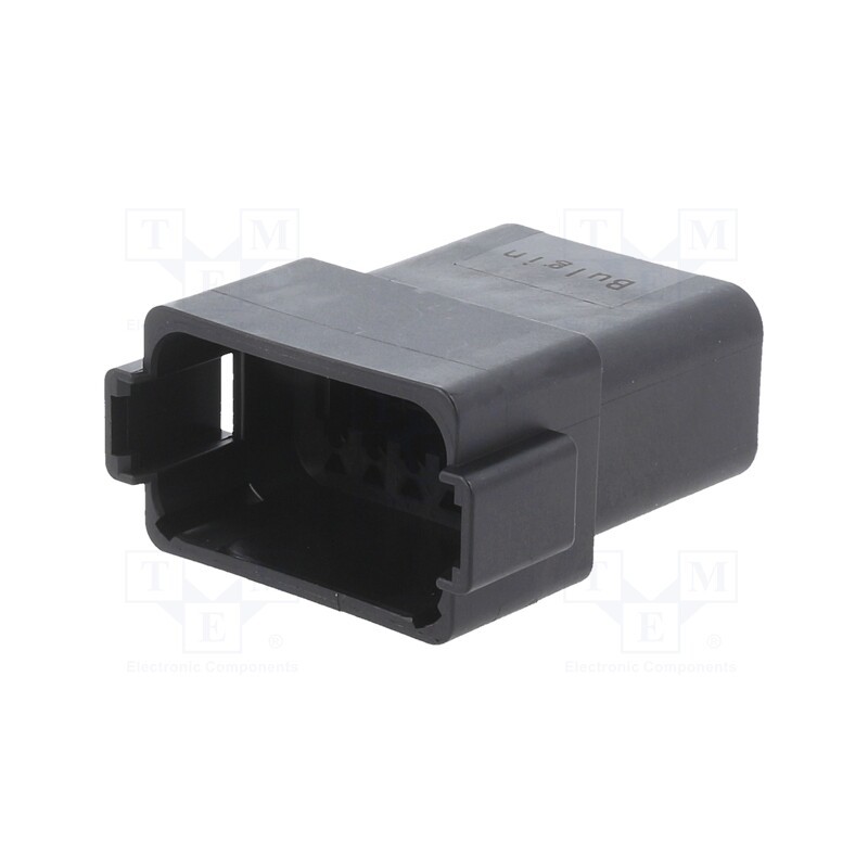 1 pcs x BULGIN - PX0101P12ABK - Connector: wire-wire, PX0, male, plug, for cable, PIN: 12, black