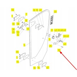 100397576 door handle special screw