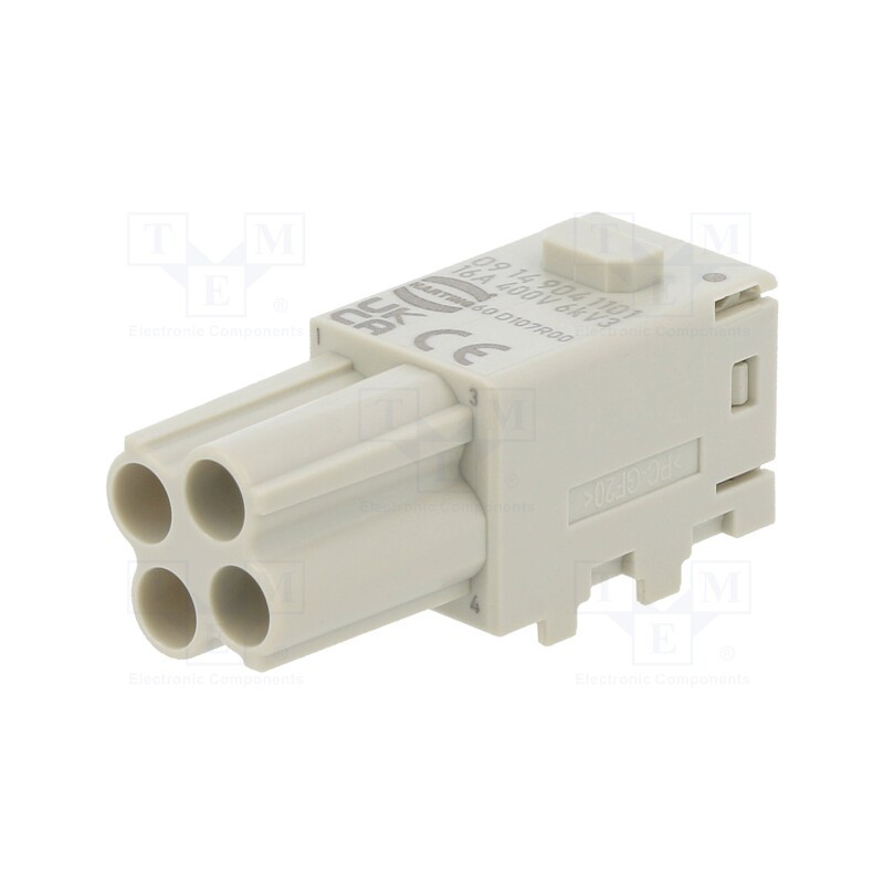 1 pcs x HARTING - 9149041101 - Connector: HDC, module, female, Han-Modular® Domino, PIN: 4